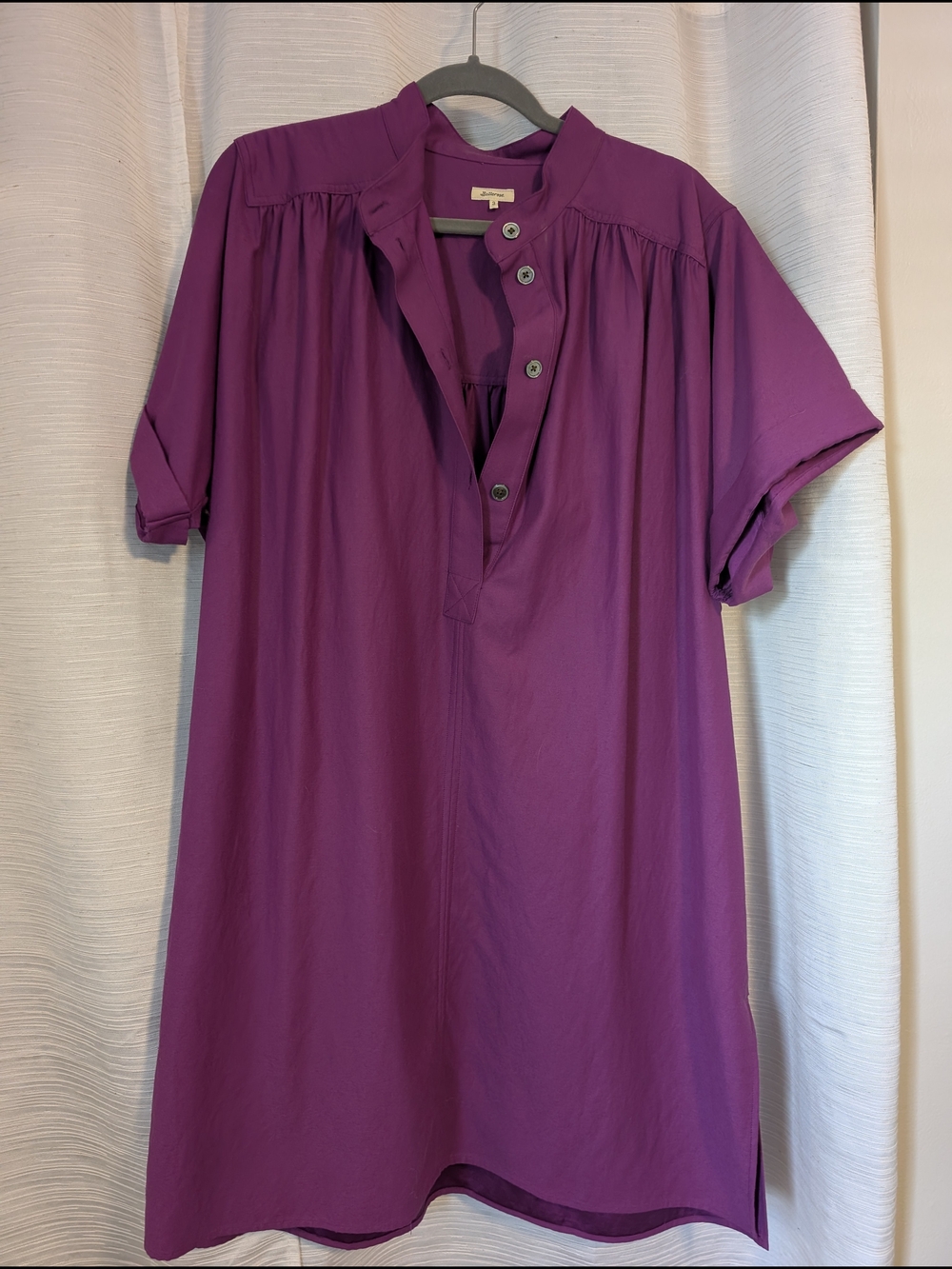 Bellerose Magenta Button-Front Dress/Tunic